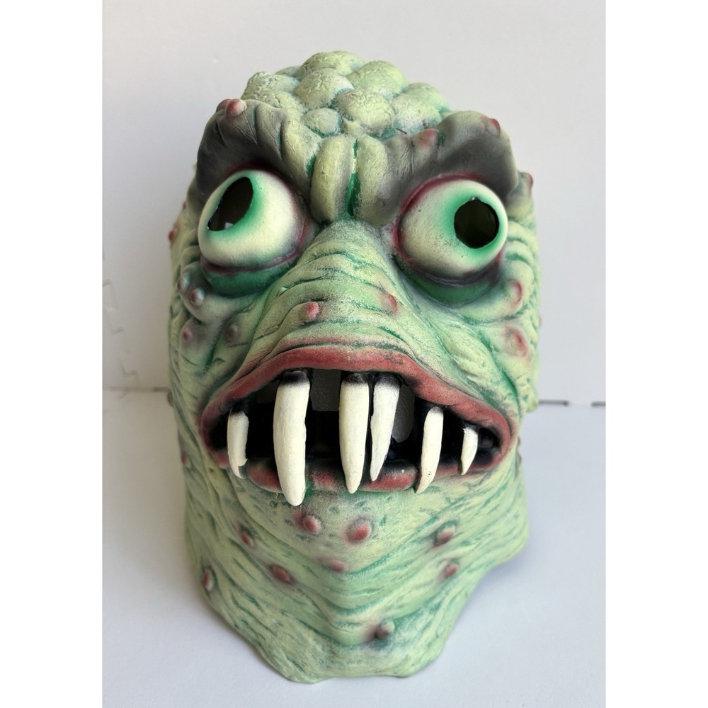 Vtg 2001 Paper Magic Monster Mask Sea Creature Beach Goon Halloween GLOW IN DARK
